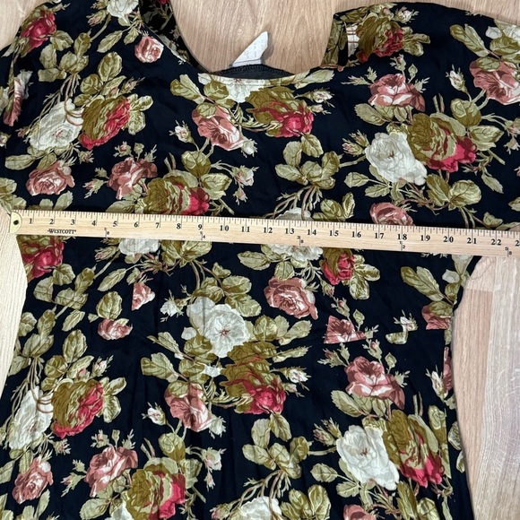 RABBIT RABBIT RABBIT VINTAGE Y2K Floral Grunge Whimsigoth Maxi Dress VGVC - Picture 5 of 6